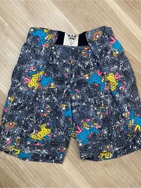 Vintage Pinwheels Swim Trunks Mens One Size Graphic Novelty Aztec Pop Art